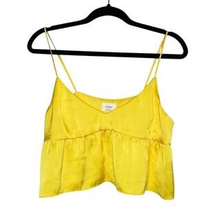 Wilfred Little Moon Satin Crop Tank Women’s Yellow Size Medium